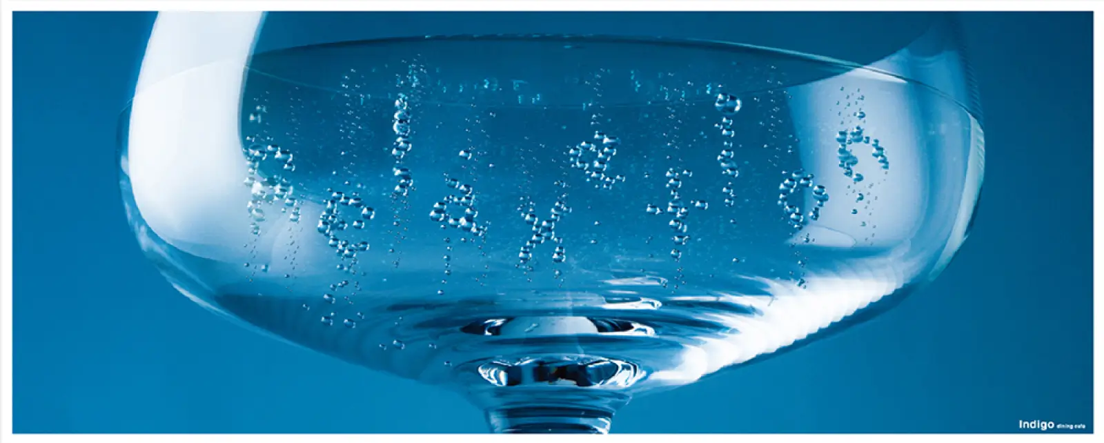 青山　indigo dining caféさま　ポスター